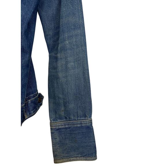 Vintage Levi Strauss Signature Medium Wash Denim Jacket Junior's Size Sm 3/5 - Picture 4 of 6